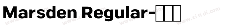 Marsden Regular字体转换